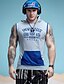 cheap Men&#039;s Tees &amp; Tank Tops-Men&#039;s Casual / Active Cotton Tank Top - Letter Hooded / Sleeveless