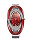 abordables Relojes de moda-Mujer Reloj de Moda Cuarzo Aleación Banda Negro Plata Rojo