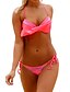 cheap Women&#039;s Swimwear &amp; Bikinis-Women&#039;s Ruffle / Color Block Bikini - Patchwork