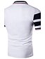 cheap Classic Polo-Men&#039;s Collar Polo Shirt Golf Shirt Tennis Shirt Striped Collar Shirt Collar White Gray Navy Blue Short Sleeve Plus Size Daily Weekend Tops Cotton / Summer / Summer