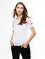 cheap Women&#039;s Blouses &amp; Shirts-Women&#039;s Going out Blouse Solid Colored Racerback Short Sleeve Tops Streetwear Black