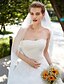 baratos Vestidos de Casamento-De Baile Sem Alças Longo Renda sobre Tule Sem Alças Rústico Detalhe da Ilusão Vestidos de casamento feitos à medida com Renda 2020