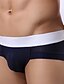 billiga Underkläder för män-Herr 1 st. Kalsong Färgblock Naturlig Ljusblå Vit Svart S M L