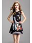 cheap Women&#039;s Dresses-Women&#039;s Floral Daily Going out A Line Dress - Print Print Spring Black M L XL