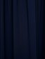 abordables Vestidos de noche-Corte en A See Through Evento Formal Vestido Escote de ilusión Sin Mangas Hasta el Suelo Raso con Botones Recogido Apliques 2020