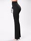 Χαμηλού Κόστους Παντελόνια και Κολάν-Γυναικεία Πλατύ Πόδι Αγνό Χρώμα Μονόχρωμο Ψώνια Causal Εξόδου Κομψό στυλ street Λευκό Μαύρο Ψηλή Μέση Ελαστικό