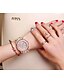 billige Trendy klokker-Dame Luksus Ure Armbåndsur Diamond Watch Quartz Rustfritt stål Sølv / Gylden Kul Analog damer Fritid Mote - Gull Sølv Rose Ett år Batteri Levetid / SSUO 377