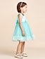 cheap Flower Girl Dresses-Princess Short / Mini Flower Girl Dress - Polyester Tulle Sleeveless Scoop Neck with Bow(s)