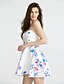 cheap Print Dresses-Women&#039;s Off The Shoulder/Backless Beach/Casual Sleeveless Dresses (Cotton Blend)