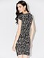 voordelige Damesjurken-Dames Grote maten Street chic Bodycon Jurk - Geometrisch, Print Boven de knie