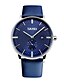 cheap Leather band Watches-Men&#039;s Sport Watch Wrist Watch Digital Genuine Leather Multi-Colored 50 m Water Resistant / Waterproof Calendar / date / day Cool Analog Charm Elegant Fashion Dress Watch Unique Creative - Blue White