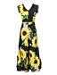 cheap Women&#039;s Jumpsuits-Women&#039;s Jumpsuit Floral Slim Stitching Lace V Neck Basic Daily Holiday Straight Sleeveless Black S M L Fall / Boho / Print