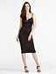 cheap Women&#039;s Dresses-Women&#039;s Party Bodycon Dress - Solid Colored Split Strap Summer White Black Red M L XL