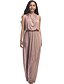 Χαμηλού Κόστους Maxi Φορέματα-Γυναικεία Μεγάλα Μεγέθη Κομψό στυλ street Φαρδιά Φόρεμα - Μονόχρωμο Μακρύ