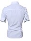 cheap Men&#039;s Shirts-Men&#039;s Chinoiserie Cotton Shirt - Solid Colored Classic Collar / Short Sleeve