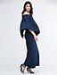 cheap Plus Size Dresses-Women&#039;s Off Shoulder Plus Size Daily Club Maxi Sheath Dress - Solid Colored Ruched Boat Neck Spring Navy Blue Army Green Royal Blue XL XXL XXXL