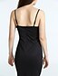 cheap Women&#039;s Dresses-Women&#039;s Party Bodycon Dress - Solid Colored Split Strap Summer White Black Red M L XL