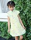 Недорогие Одежда для девочек-Девушки &#039; С короткими рукавами Цветочный принт 3D печатная графика Платья С цветами Хлопок Платье Лето