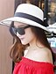 cheap Straw Hat-Women&#039;s Straw Hat Cute Straw Polyester Holiday - Solid Colored Pure Color Spring Summer Khaki Beige