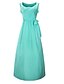 cheap Women&#039;s Dresses-Women&#039;s Bodycon Sleeveless Solid Colored Summer Casual Light Blue L XL XXL 3XL 4XL 5XL 6XL / Maxi