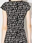 voordelige Damesjurken-Dames Grote maten Street chic Bodycon Jurk - Geometrisch, Print Boven de knie