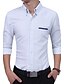 cheap Men&#039;s Shirts-Men&#039;s Daily Work Plus Size Vintage Casual All Seasons Shirt,Color Block Shirt Collar Long Sleeves Cotton Rayon Thick