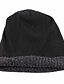 preiswerte Beanie-Unisex Beanie Schlapphut Niedlich Wollmischung Baumwolle Kopfbedeckung Schick &amp; Modern Strickware - Solide Reine Farbe Herbst Winter Marineblau Grau