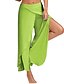 cheap Women&#039;s Pants-Women&#039;s Wide Leg Trousers Mid Rise Casual Daily Split Micro-elastic Solid Colored Green White Black Gray Wine M L XL XXL 3XL / Plus Size / Loose