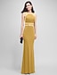 cheap Special Occasion Dresses-Sheath / Column Jewel Neck Floor Length Jersey Dress with Beading / Crystals by TS Couture®