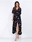 cheap Women&#039;s Dresses-Women&#039;s Daily / Holiday / Going out Vintage / Boho Maxi Sheath / Swing Dress - Floral Deep V Summer White Red Yellow M L XL / Club / Beach