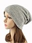 cheap Beanie Hat-Unisex Beanie / Slouchy Floppy Hat Cute Wool Blend Cotton Headwear Chic &amp; Modern Knitwear - Solid Colored Pure Color Fall Winter Navy Blue Gray