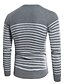 cheap Men&#039;s Sweaters &amp; Cardigans-Men&#039;s Casual Casual Striped Long Sleeve Regular Pullover, Round Neck Fall Red / Navy Blue / Gray XL / XXL / XXXL
