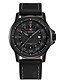 cheap Leather band Watches-Men&#039;s Wrist Watch Quartz Leather Black / Brown Calendar / date / day Cool / Analog Charm Casual Fashion - Black / White Black Black / Red Two Years Battery Life / Stainless Steel