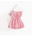 billige kjoler til jentebaby-Baby Jente Avslappet / Ferie / Formell Helfarge Kortermet Bomull Kjole Rosa / Ut på byen