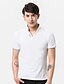 cheap Men&#039;s Polos-Men&#039;s Daily Active Summer Polo,Solid V Neck Short Sleeves Cotton Medium