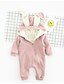 cheap Baby Girls&#039; Outerwear-Baby Baby Daily Simple Overall &amp; Jumpsuit Winter Cute Casual Green White Blushing Pink Beige Gray