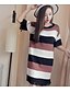 cheap Women&#039;s Dresses-Women&#039;s Going out Casual / Street chic Cotton Loose / Shift Dress - Striped / Textured Tassel High Rise / Spring / Summer