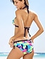 cheap Women&#039;s Swimwear &amp; Bikinis-Women&#039;s Halter Bikini Floral Print