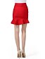 cheap Women&#039;s Skirts-Women&#039;s Holiday / Going out / Club Casual Bodycon / Trumpet / Mermaid Skirts - Solid Colored / Spring / Summer / Fall / Ruffle