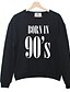 cheap Men&#039;s Hoodies &amp; Sweatshirts-Men&#039;s Long Sleeve Sweatshirt Print Round Neck Black XL / Fall