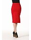 cheap Women&#039;s Skirts-Women&#039;s Daily / Holiday / Going out Cotton Bodycon Skirts - Solid Colored Wine Black Red S M L / Club