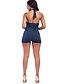 abordables Maillots de Bain Femme &amp; Bikinis-Femme Rubans Licou Une-pièce Maillots de Bain Maillot de bain - Couleur Pleine S M L Noir Bleu Rouge Bleu Marine Gris