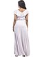 זול שמלות נשים-צווארון V מקסי אחיד - שמלה משוחרר סווינג מידות גדולות בגדי ריקוד נשים