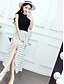 cheap Women&#039;s Two Piece Sets-Women&#039;s Casual / Active Cotton T-shirt - Dots / Color Block Skirt / Summer