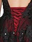 preiswerte Abendkleider-Ballkleid Vintage inspiriert Kleid Formeller Abend Kathedralen Schleppe Ärmellos U-Ausschnitt Spitze mit Spitze Perlen Verzierung Perlenstickerei 2024
