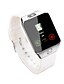 levne Digitální hodinky-Pánské Inteligentní hodinky Digitální Pryž Černá / Bílá Digitální Bílá Černá Stříbrná / šedá