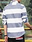 billige Herreskjorter-Bomull Store størrelser Skjorte Herre-Ensfarget Stripet Geometrisk Vintage Fritid Gatemote Klubb