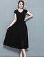 cheap Women&#039;s Dresses-Women&#039;s Work / Going out Street chic Sheath / Chiffon Dress - Solid Colored V Neck