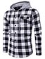 cheap Men&#039;s Shirts-Men&#039;s Chinoiserie Cotton Shirt - Check Classic Collar