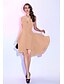 ieftine Cocktail Dresses-A-Line Sexy Dress Homecoming Short / Mini Sleeveless V Neck Taffeta Crisscross Back with Pleats Overskirt 2023